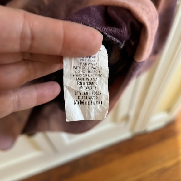 Purple Tye Dye w black lace slashed back cut outs PS Kate Sz Medium - Picture 5 of 5